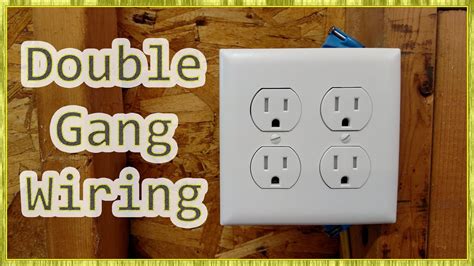 code 2 electrical outlets dobble box youtube|how to wire two outlets.